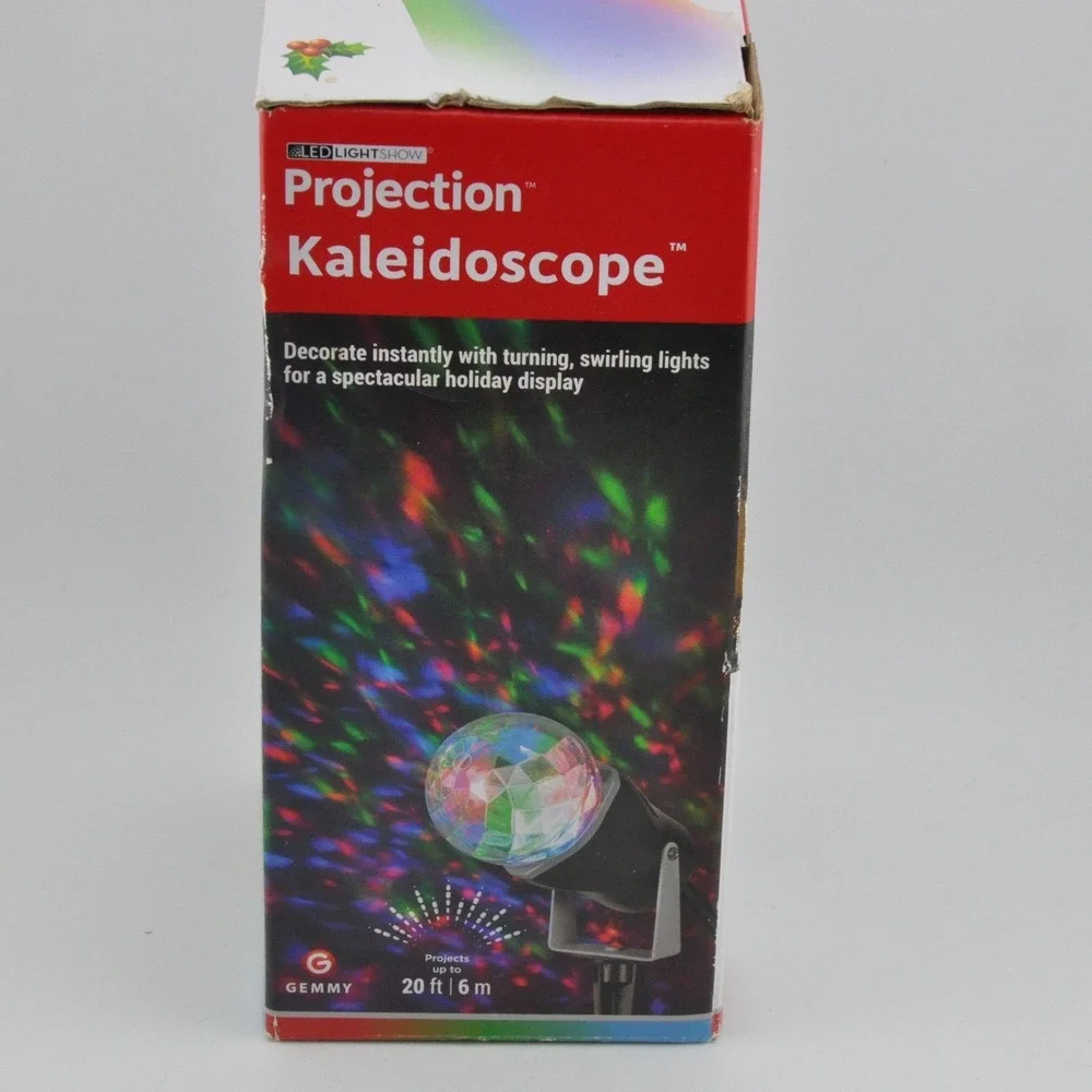 Gemmy Projection Kaleidoscope RGB New LED‎ LightShow Holiday Projector 88579